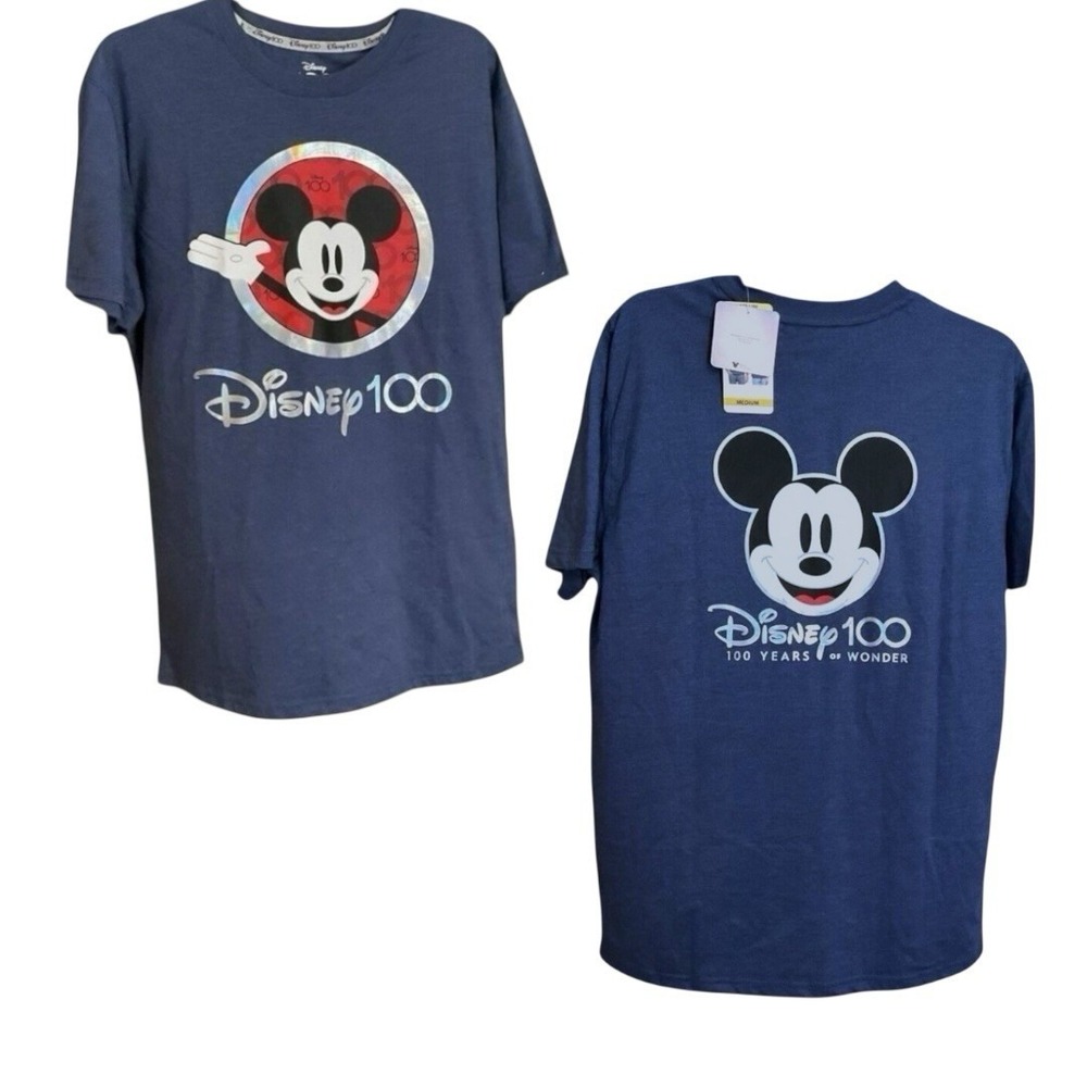 Original Disney 100 Years‎ of Wonder Micky Mouse Size M Unisex T-Shirt -NWT